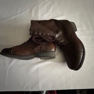 Brown Lace Up Boots